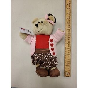 Starbucks Bearista Bear Valentines Day 2011 Plush Stuffed Animal Toy Collectible